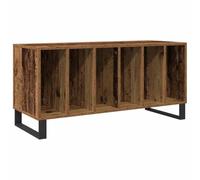 vidaXL Meuble à vinyles Bois Ancien 100 x 38 x 48 cm Bois d'ingénierie, Meuble de Rangement Moderne, Espace généreux, étagères Solides, Organisateur Pratique, Meuble rectangulaire