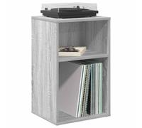 vidaXL Meuble à vinyles Sonoma Gris 38 x 33 x 61 cm Bois d'ingénierie