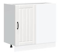 vidaXL Meuble Bas de Cuisine Lucca Blanc Bois d'ingénierie