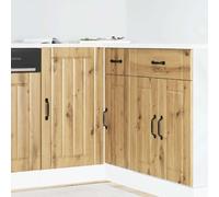 vidaXL Meuble de base de lavabo Lucca chêne artisanal bois ingénierie