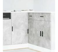 vidaXL Meuble bas de lavabo Lucca gris béton