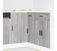 vidaXL Meuble bas du lavabo sonoma gris bois d'ingénierie