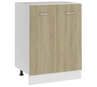 vidaXL Armoire Plan de Travail Chêne