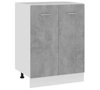 vidaXL Meuble bas Lyon – Bois d'ingénierie Gris béton 60×46×81,5 cm