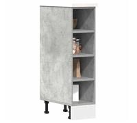 vidaXL Meuble bas ""Riga"" Gris béton 20 x 44,5 x 81,5 cm Bois d'ingénierie 854187