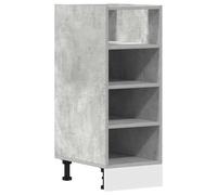 vidaXL Meuble Bas Riga Gris béton 30 x 44,5 x 81,5 cm Bois d'ingénierie