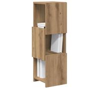 vidaXL Meuble d'angle Chêne Artisanal 25,5x25x80cm Bois d'ingénierie, Solution de Rangement stylée, Cabinet rectangulaire Robuste, Meuble d'angle Qui économise de l'espace pour Votre Salon Moderne