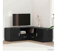 vidaXL Meuble d'angle Chêne noir 200 x 40 x 45 cm Bois d'ingénierie 3446639