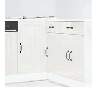 vidaXL Meuble de base de lavabo Lucca blanc brillant bois ingénierie 854310