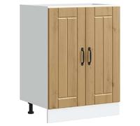 vidaXL Meuble de base de lavabo Lucca chêne artisanal bois ingénierie