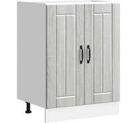 vidaXL Meuble de base de lavabo Lucca sonoma gris bois d'ingénierie