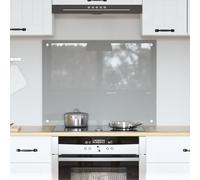 vidaXL Meuble de cuisine Gris clair 80x60x0,6 cm en verre trempé