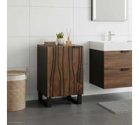 vidaXL Meuble de Lavabo de Salle de Bain Noyer 38 x 33,5 x 58 cm