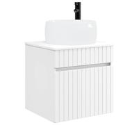 vidaXL Meuble de lavabo Mural Blanc 49 x 44,5 x 66 cm,
