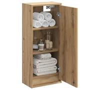 vidaXL Meuble de lavabo Mural Chêne Artisanal 35 x 20 x 81 cm,