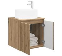 vidaXL Meuble de lavabo Mural Chêne Artisanal 49,5 x 44,5 x 65,5 cm,