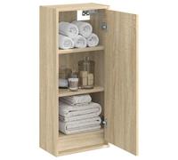 vidaXL Meuble de lavabo Mural Chêne Sonoma 35 x 20 x 81 cm,