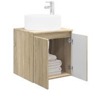 vidaXL Meuble de lavabo Mural Chêne Sonoma 49,5 x 44,5 x 65,5 cm,