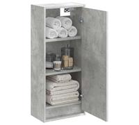 vidaXL Meuble de lavabo Mural Gris béton 35 x 20 x 81 cm,