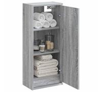 vidaXL Meuble de lavabo Mural Sonoma Gris 35 x 20 x 81 cm,