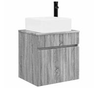 vidaXL Meuble de lavabo Mural Sonoma Gris 49 x 41 x 63 cm,