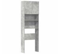 Meuble de machine à laver gris béton bois d ingénierie Gris G