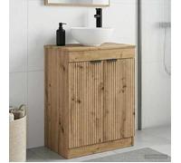 vidaXL Meuble de salle de bain avec évier Chêne artisanal 890147