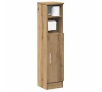 vidaXL Meuble de salle de bain avec porte-rouleau chêne artisanal, meuble de rangement de salle de bain, armoire de bain, 858505
