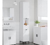 vidaXL Meuble de salle de bain haut Blanc 31.5 x 33 x 190 cm