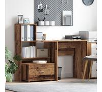 vidaXL Meuble de tiroir Bois vieilli Panneau de particules Moyenne