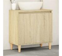 vidaXL Meuble d'évier chêne sonoma 58x33x60 cm bois d'ingénierie 847407 Marron G