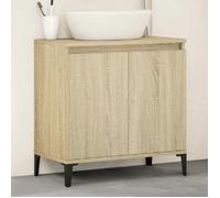 vidaXL Meuble d'évier Chêne Sonoma 58x33x60 cm Bois d'ingénierie
