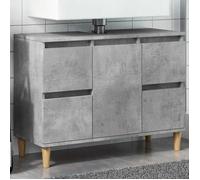 vidaXL Meuble d'évier Gris béton 80x33x60 cm Bois d'ingénierie