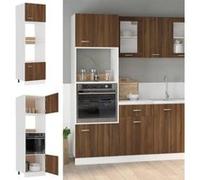VidaXL Armoire à Micro-ondes Chêne Marron 60x57x207 cm