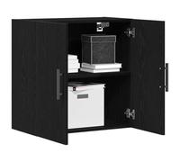 vidaXL Meuble Mural Chêne Noir 60 x 31,5 x 60 cm Bois d'ingénierie, Salon, Solutions de Rangement Modernes, étagères murales Robustes, Armoire compacte, Organisateur, unités décoratives
