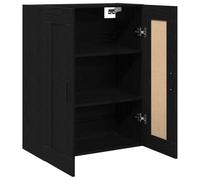 vidaXL Meuble Mural Chêne Noir 69,5 x 34 x 90 cm Bois d'ingénierie, Salon, Meuble rectangulaire Moderne, Rangement spacieux, unité Murale, Gain de Place, Design Compact