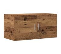 vidaXL Meuble mural Vieux bois 80x39x40 cm Bois d'ingénierie