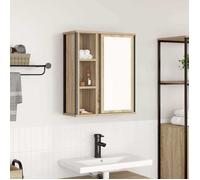 Vidaxl Meuble Murale De Salle De Bain Miroir Chêne Sonoma 50x21x60 Cm