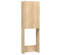 vidaXL Meuble pour Machine à Laver, Armoire de Machine à Laver avec Rangement, Meuble pour Lave-Linge de Salle de Bain Buanderie, Chêne Sonoma