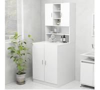 vidaXL Meuble pour machine à laver Blanc 70,5x25,5x90 cm 808386