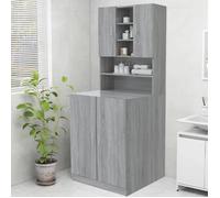 vidaXL Meuble pour machine à laver Sonoma gris 70,5x25,5x90 cm 815946