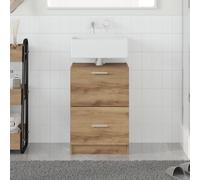vidaXL Meuble Sous Évier Chêne 40x37x59 cm Bois d'Ingénierie