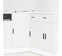 vidaXL Meuble sous évier "Lyon" Bois d'ingénierie blanc 854289 Blanc