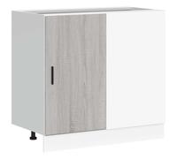 vidaXL Meuble sous évier Lyon en Bois d'ingénierie Sonoma Gris