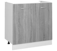 vidaXL Meuble sous-évier Lyon Gris Sonoma 80 x 46 x 81,