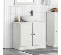 vidaXL Cabinet de Lavabo ""VIGO"" avec Portes 67,5x34x59 cm en Bois Massif de Pin
