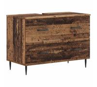 vidaXL Meuble sous Lavabo de Salle de Bain HAARLEM Bois Ancien