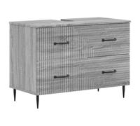 vidaXL Meuble sous Lavabo de Salle de Bain HAARLEM Sonoma Gris