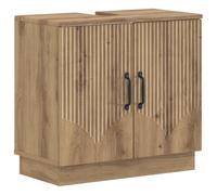 vidaXL Meuble sous Lavabo de Salle de Bain HOORN Chêne Artisanal