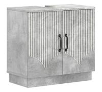 vidaXL Meuble sous Lavabo de Salle de Bain HOORN Gris béton
